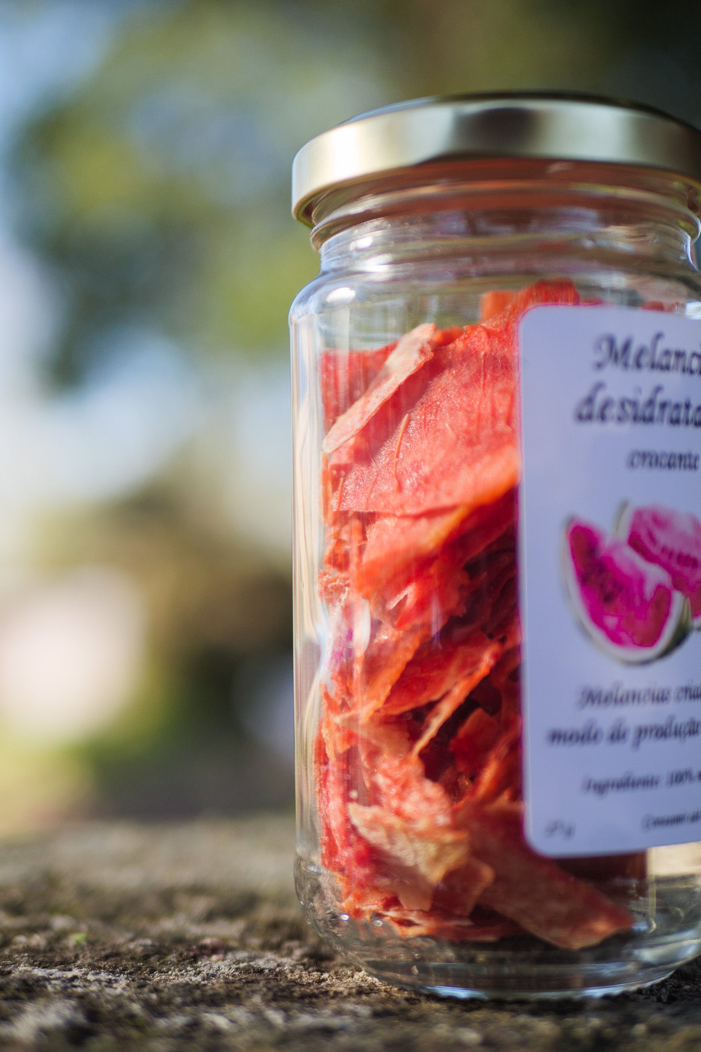 Dehydrated watermelon chips